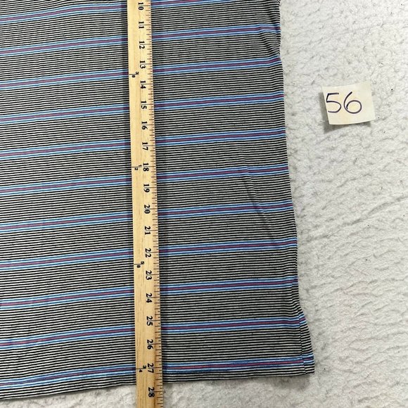 Oakley Sunglasses Men's Large Black White Blue Red Striped Short Sleeve Polo - Picture 8 of 12